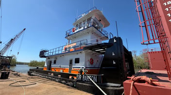 M/V Sir Barton powered by twin Mitsubishi S6R2 Tier 3 engines