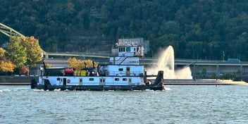 M/V Marne B powered by Mitsubishi S12R 1350 HP @ 1600RPM