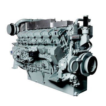 Mitsubishi S12R Marine Engine 1350hp @ 1600RPM or 1800rpm
