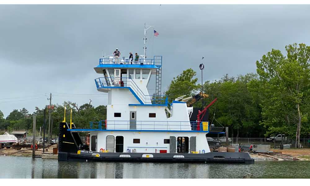 M/V Amelia Ray powered by Mitsubishi S6R2 and Twin Disc MGX5321 reduction gears