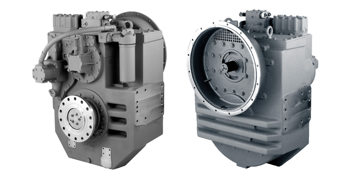 Image of Twin DIsc MGX-5312DC which is often paired with S6R2 Mitsubishi Marine Engine